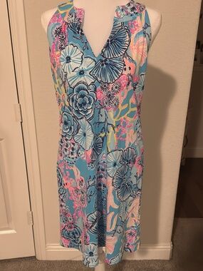 EUC Lilly Pulitzer dress size small Bali blue